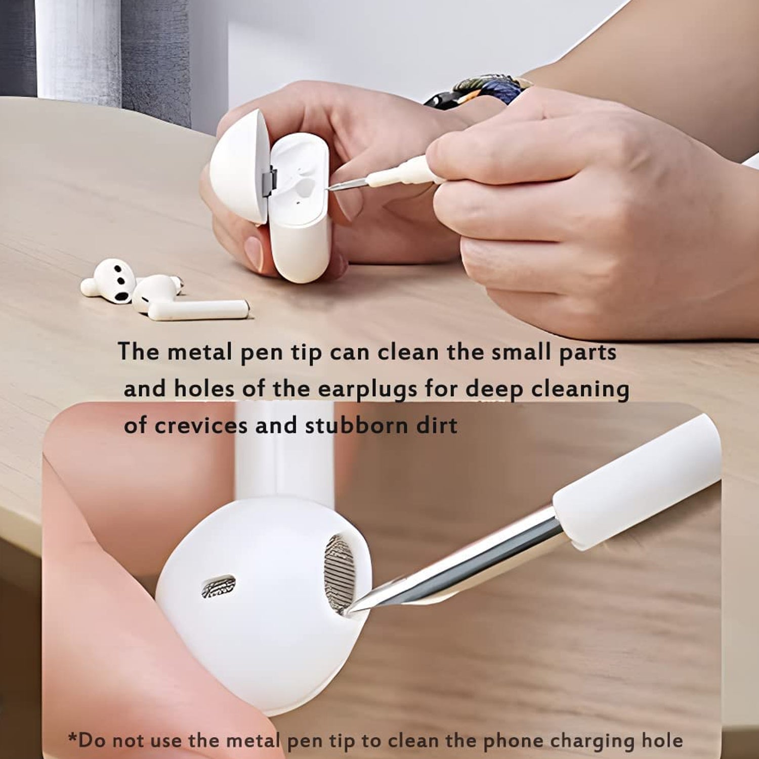 6188 3 In 1 Earbuds Cleaning Pen For Cleaning Of Ear Buds And Ear Phones Easily Without Having Any Damage. 6188 3 In 1 Earbuds Cleaning Pen For Cleaning Of Ear Buds And Ear Phones Easily Without Having Any Damage.